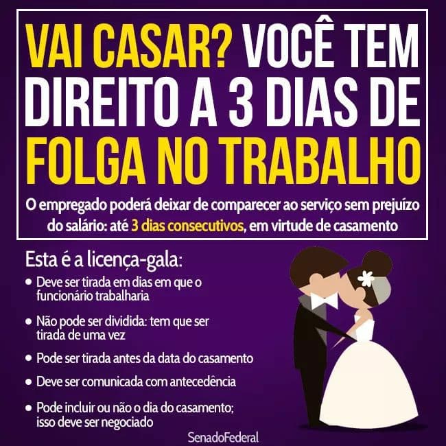 Licença Gala ou Licença Casamento